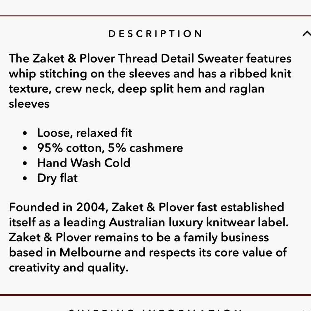 ZAKET & PLOVER
WHIP STITCH SWEATER - FLAMINGO - Picture 8 of 8